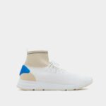 Stretch sock-style high top sneakers